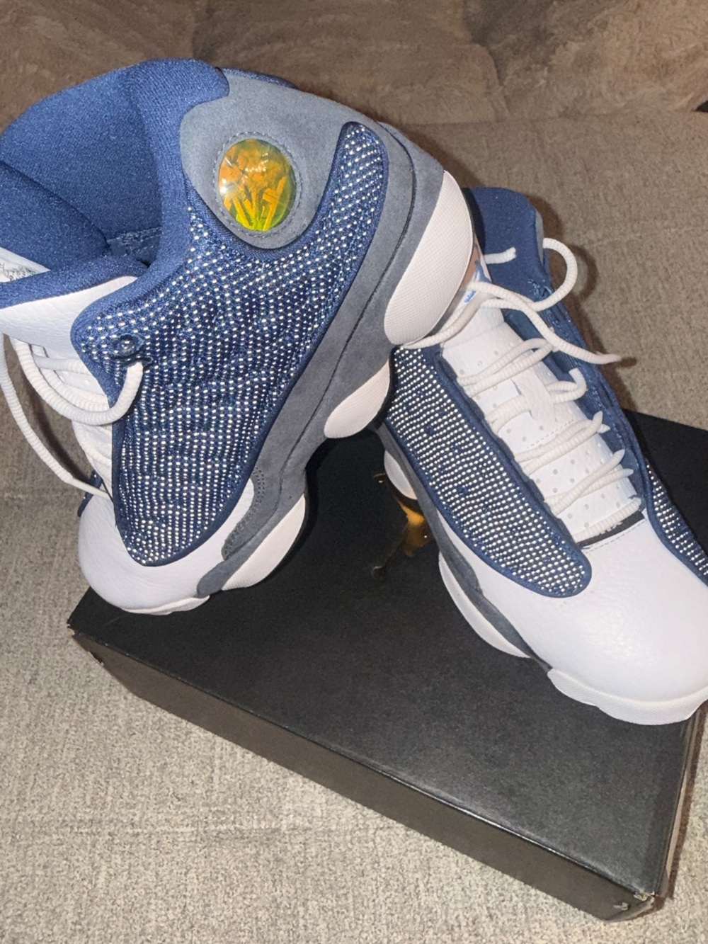 Air Jordan 13 RETRO (GS) Navy University Blue